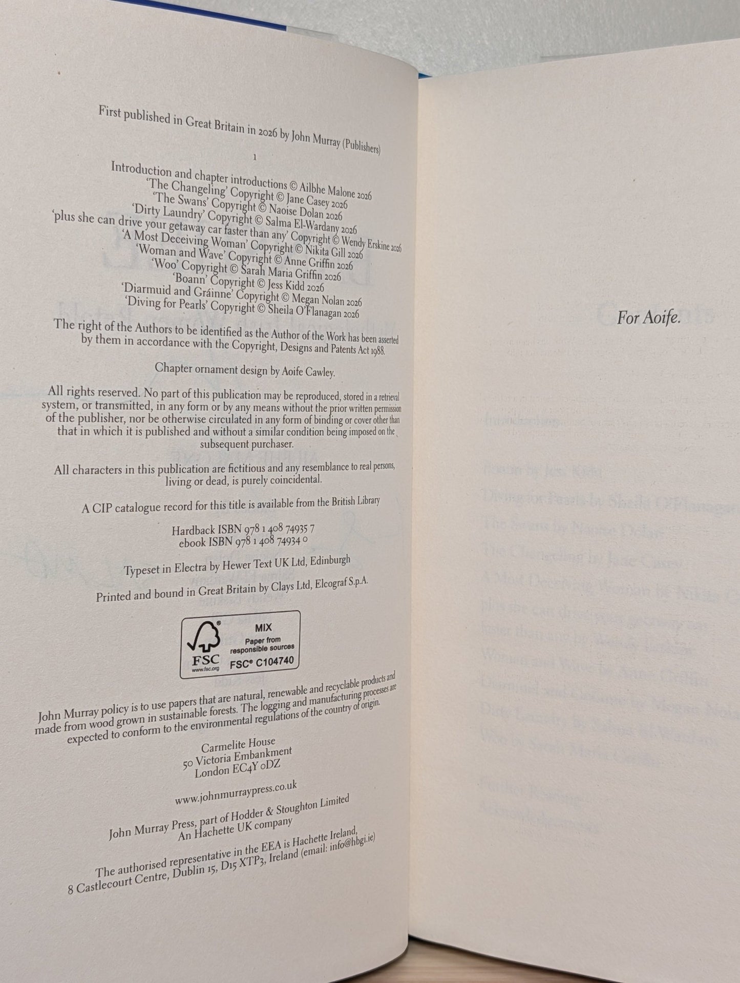 Banshee: Mythological Irish Women Retold by Ailbhe Malone (Signed First Edition) - Fialta Books