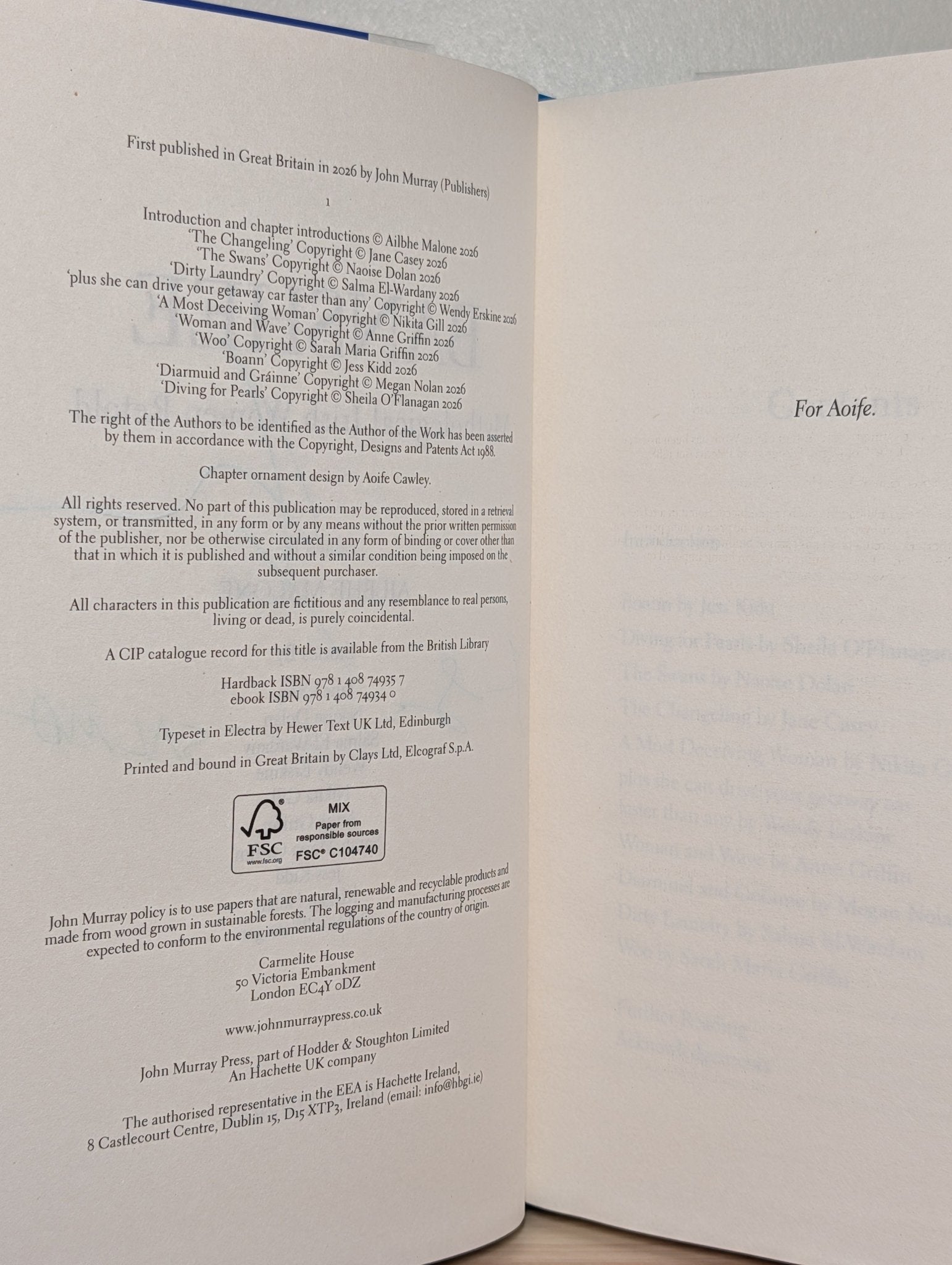 Banshee: Mythological Irish Women Retold by Ailbhe Malone (Signed First Edition) - Fialta Books