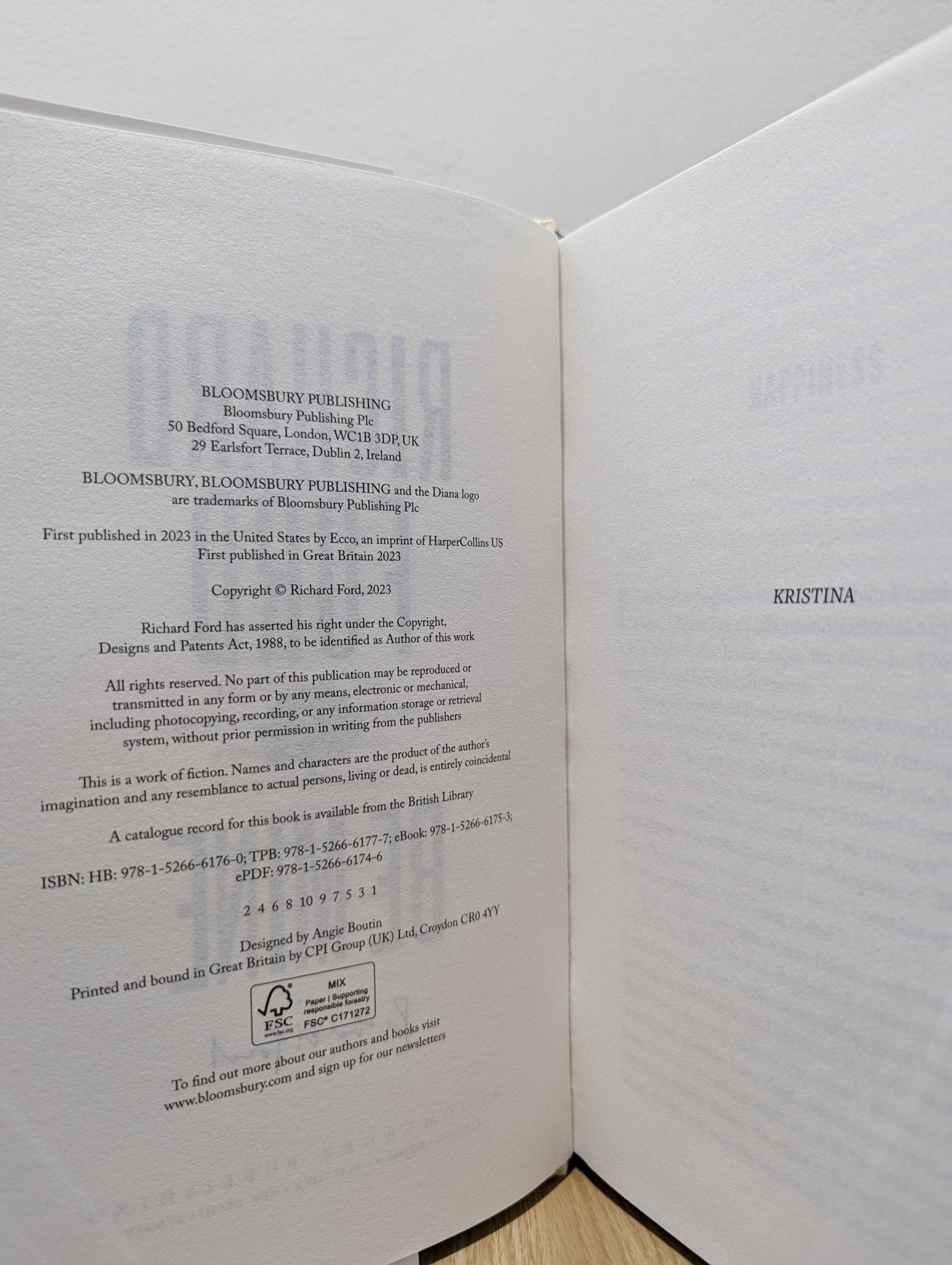 Be Mine by Richard Ford (Signed First Edition) - Fialta Books