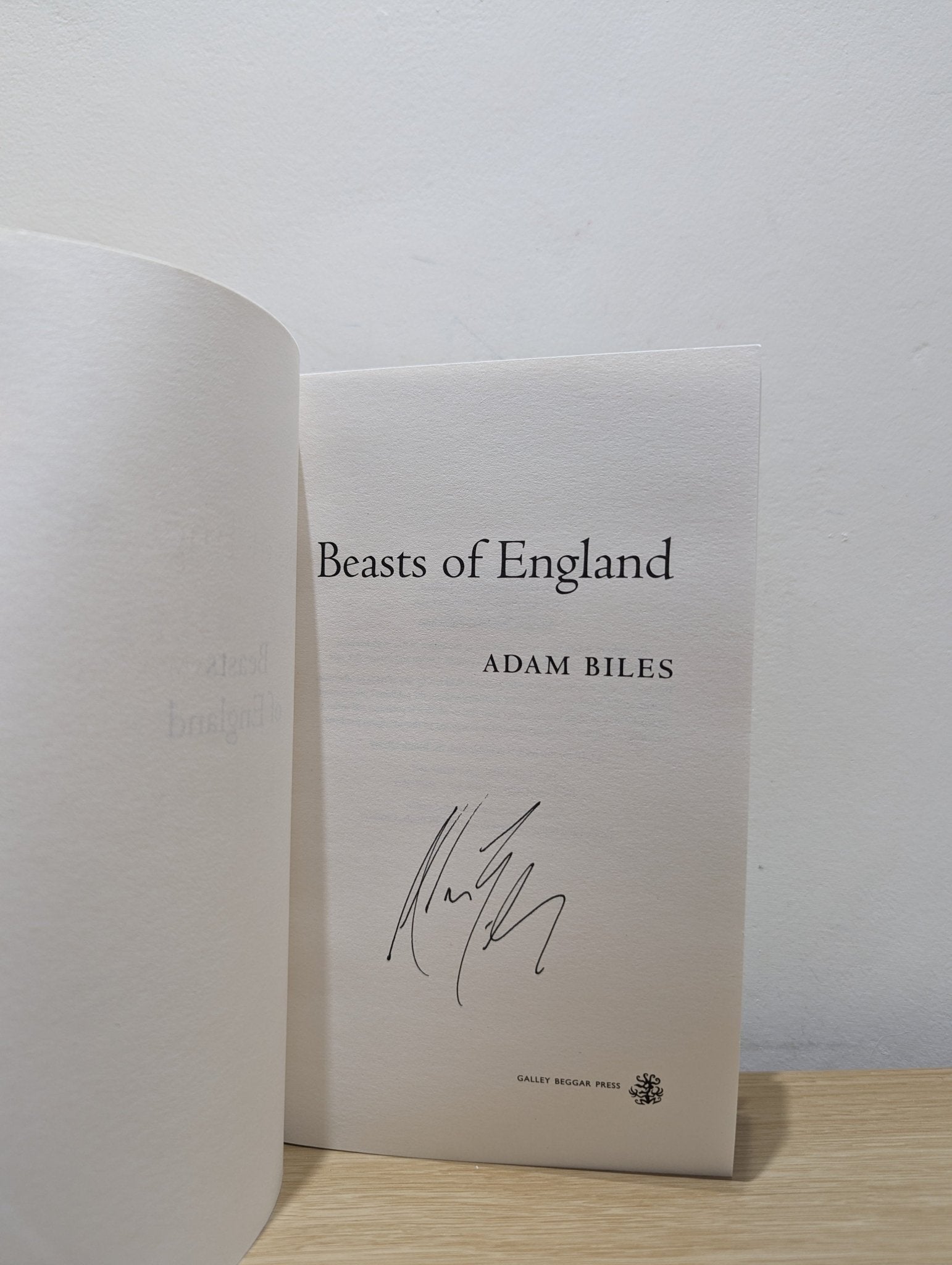 Beasts of England by Adam Biles (Signed First Edition) - Fialta Books