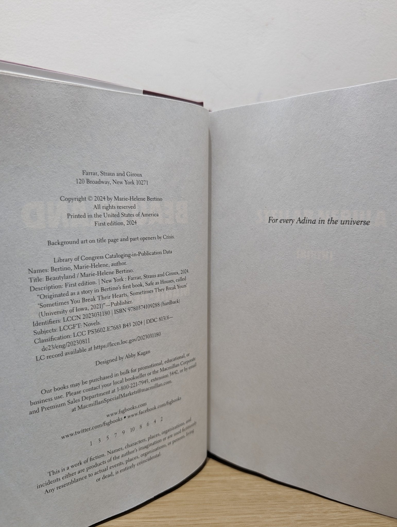 Beautyland: A Novel by Marie - Helene Bertino (First Edition) - Fialta Books