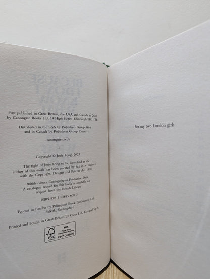 Because I don't know what you mean and what you don't by Josie Long (Signed First Edition) - Fialta Books