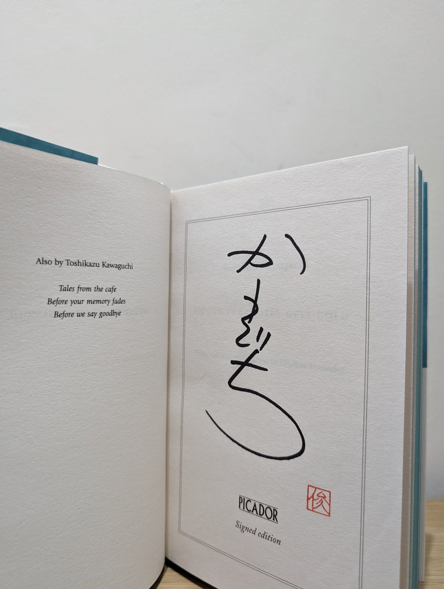Before the Coffee Gets Cold by Toshikazu Kawaguchi (Signed Special Edition with sprayed edges) - Fialta Books