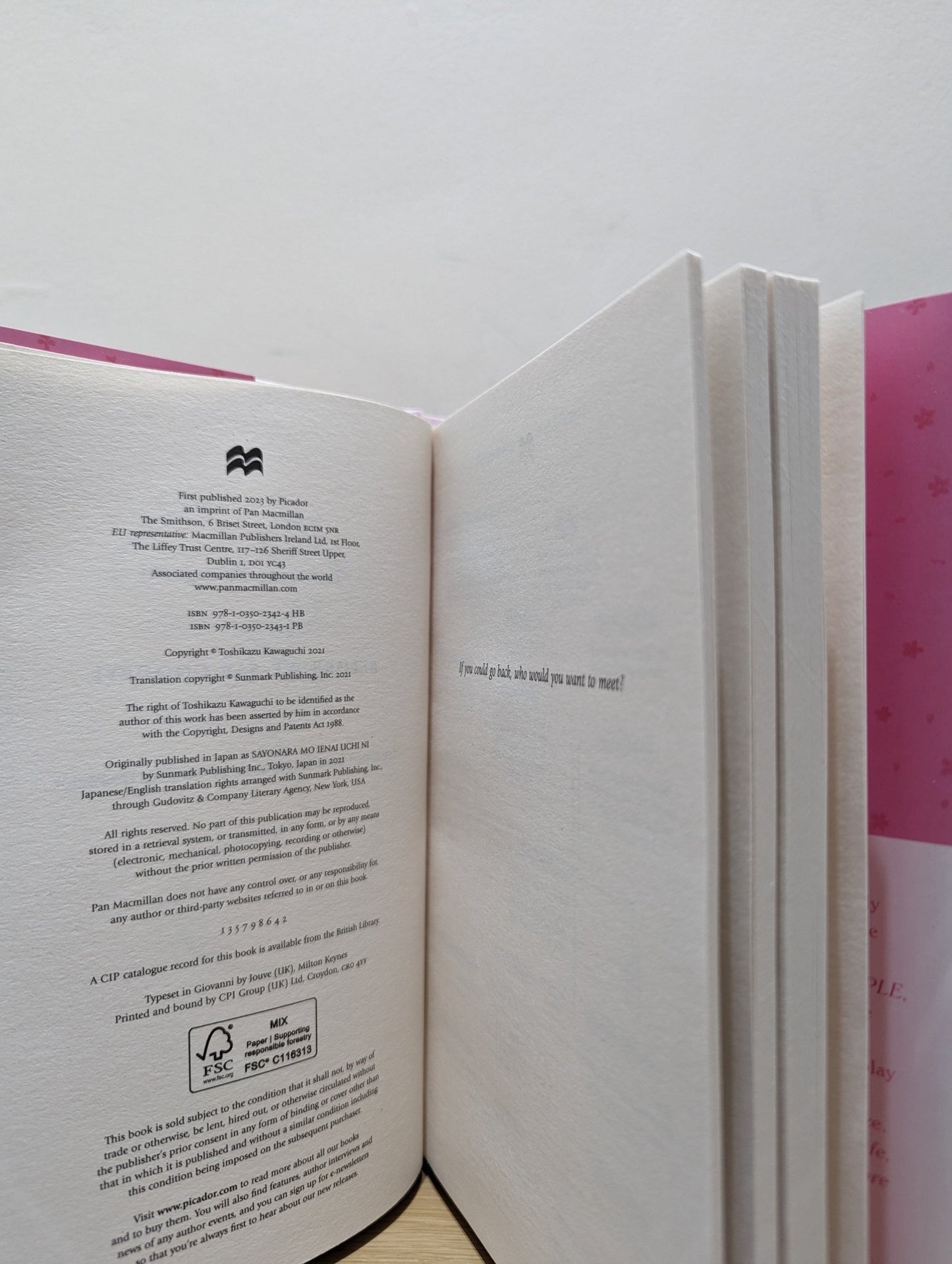 Before We Say Goodbye by Toshikazu Kawaguchi (Signed First Edition) - Fialta Books