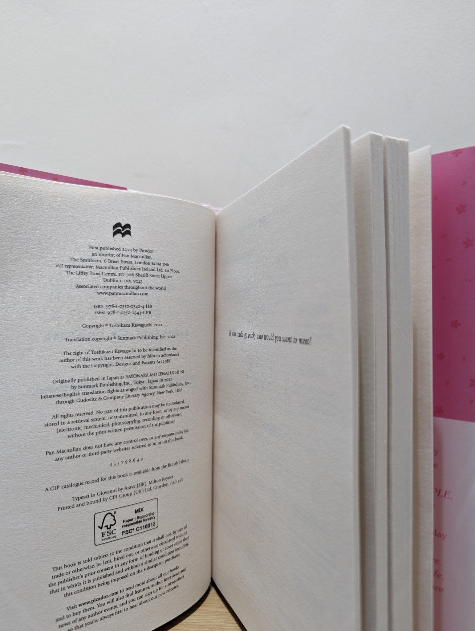 Before We Say Goodbye by Toshikazu Kawaguchi (Signed First Edition) - Fialta Books