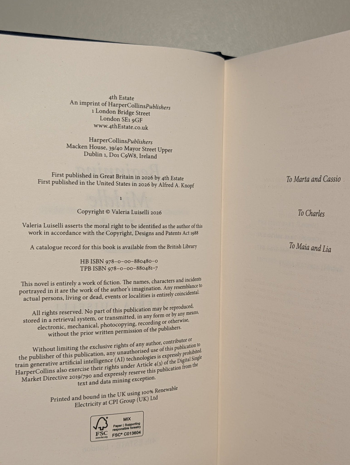 Beginning Middle End by Valeria Luiselli (First Edition) - Fialta Books