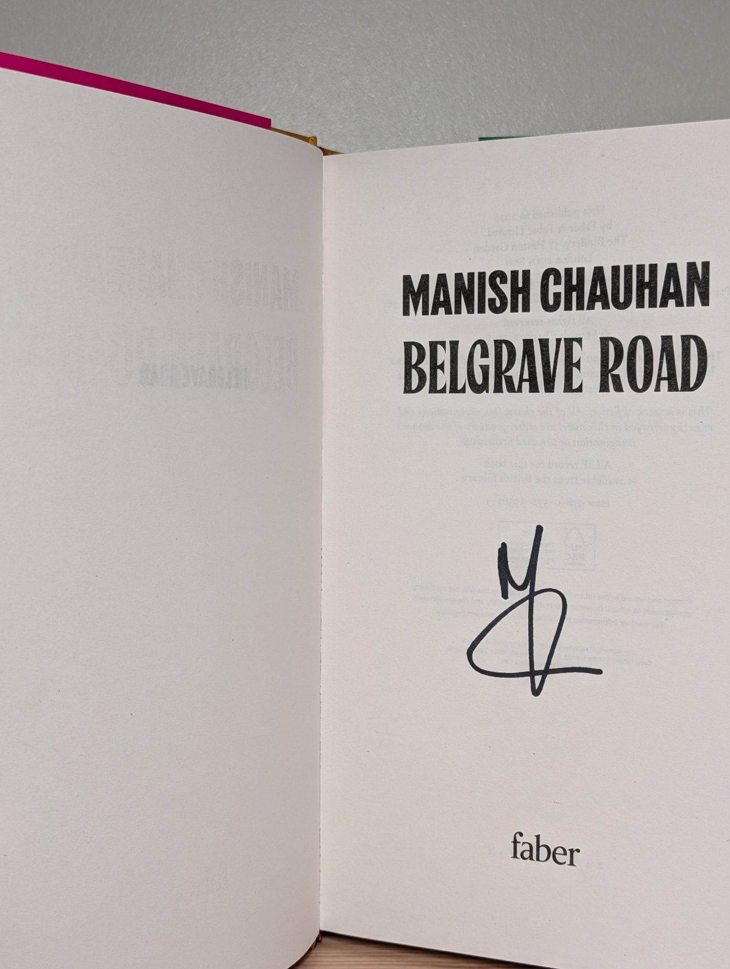 Belgrave Road by Manish Chauhan (Signed First Edition) - Fialta Books