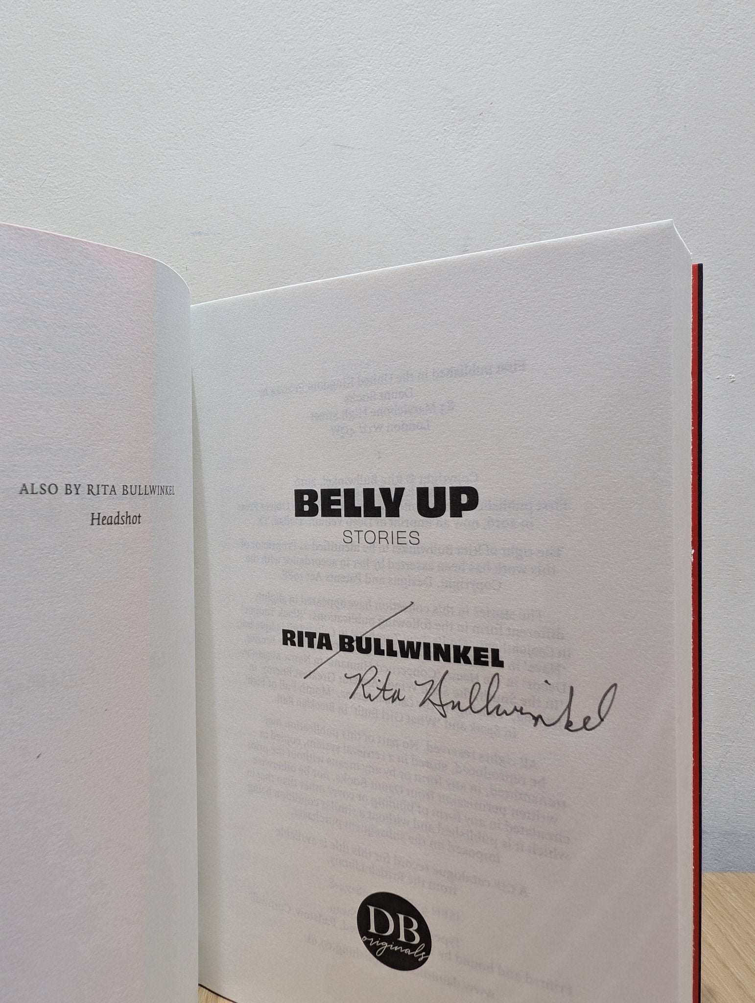 Belly Up: Stories by Rita Bullwinkel (Signed First Edition) - Fialta Books