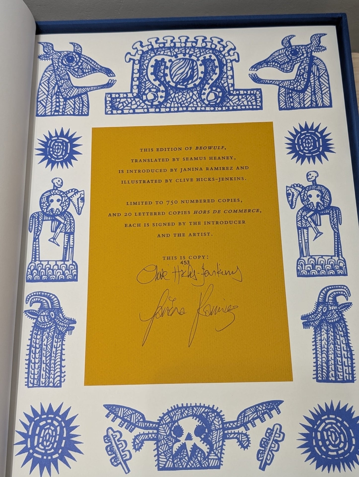 Beowulf Translated by Seamus Heaney (Folio Limited Leatherbound Edition) - Fialta Books