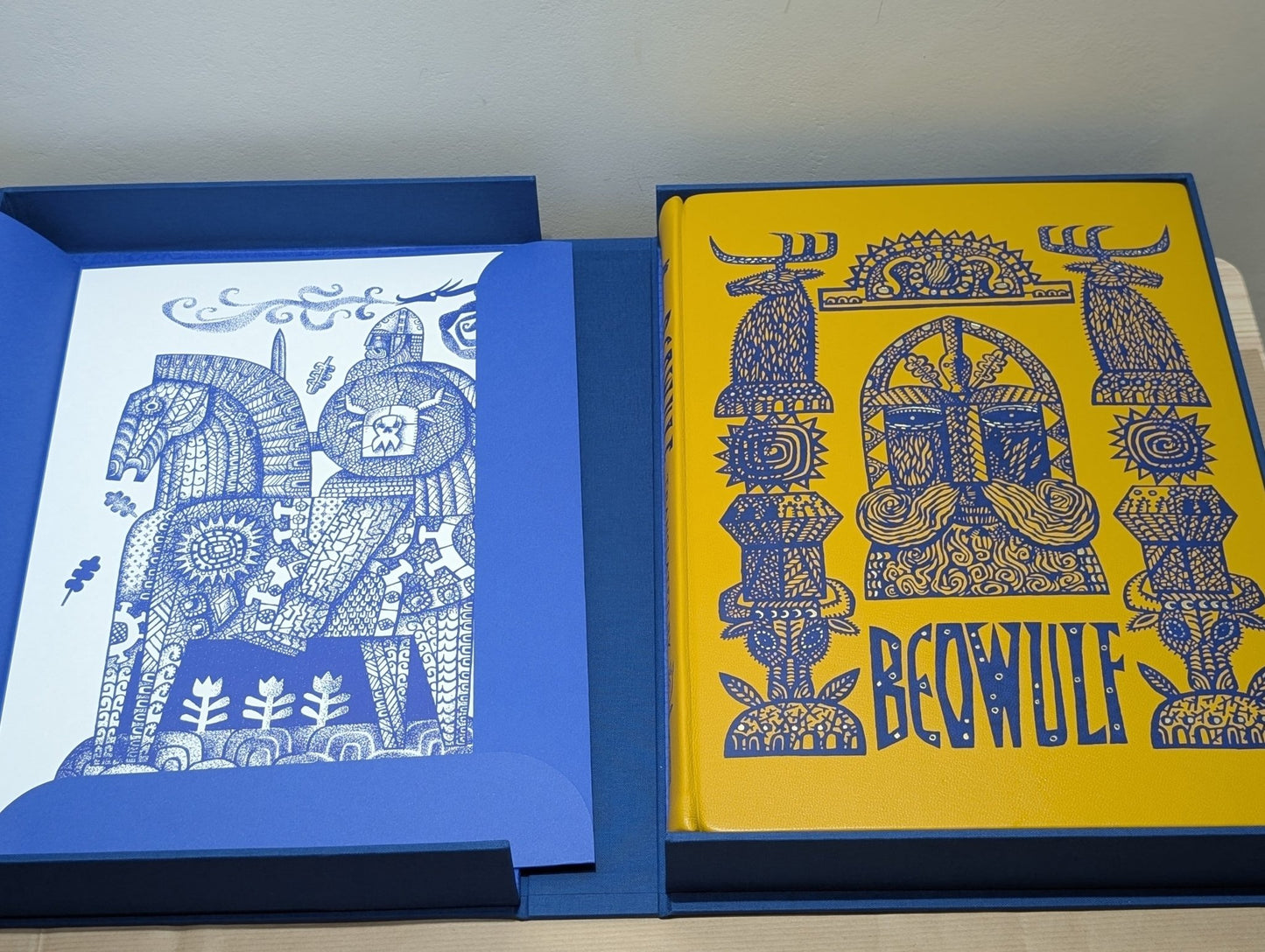 Beowulf Translated by Seamus Heaney (Folio Limited Leatherbound Edition) - Fialta Books