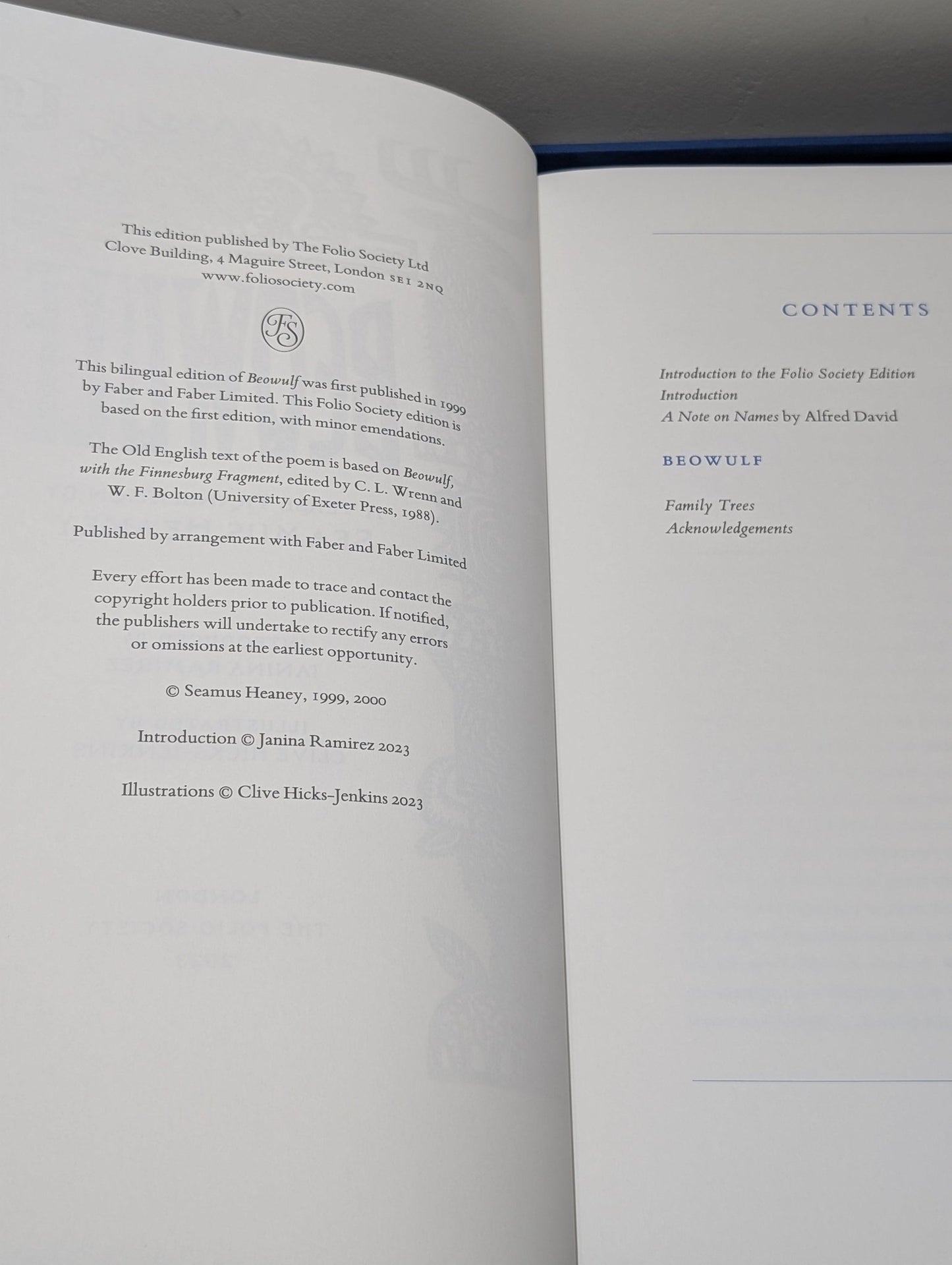 Beowulf Translated by Seamus Heaney (Folio Limited Leatherbound Edition) - Fialta Books