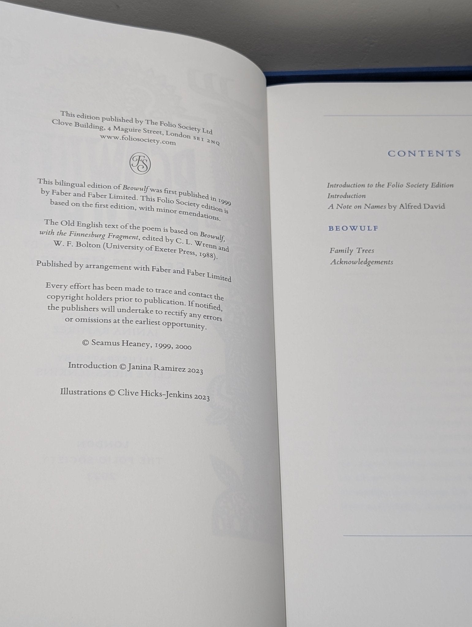 Beowulf Translated by Seamus Heaney (Folio Limited Leatherbound Edition) - Fialta Books