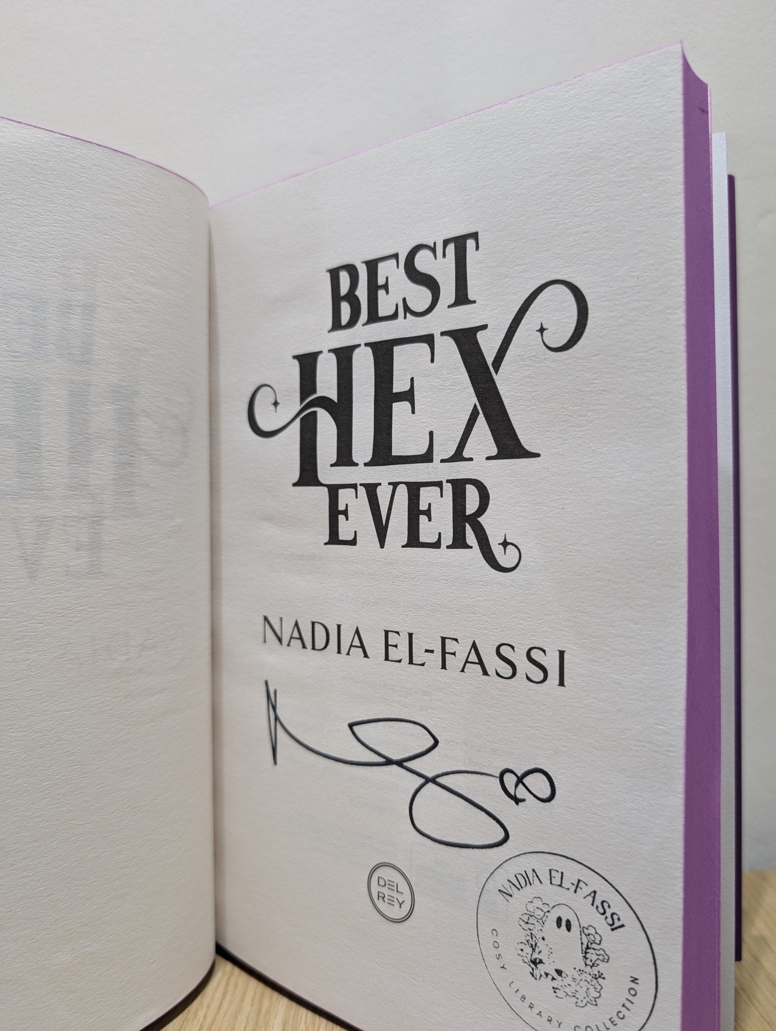 Best Hex Ever by Nadia El - Fassi (Signed Stamped First Edition with sprayed edges) - Fialta Books