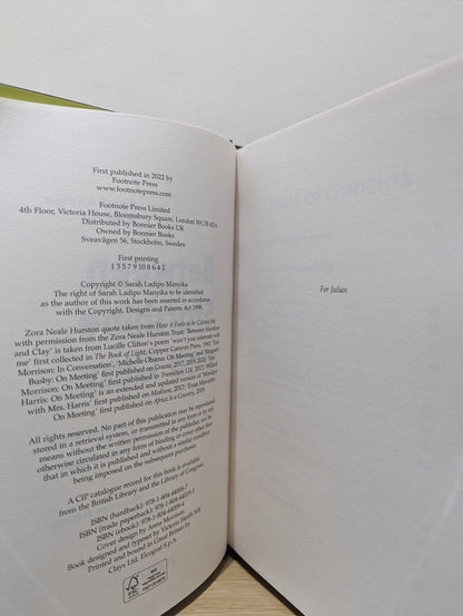 Between Starshine and Clay by Sarah Ladipo Manyika (Signed First Edition) - Fialta Books