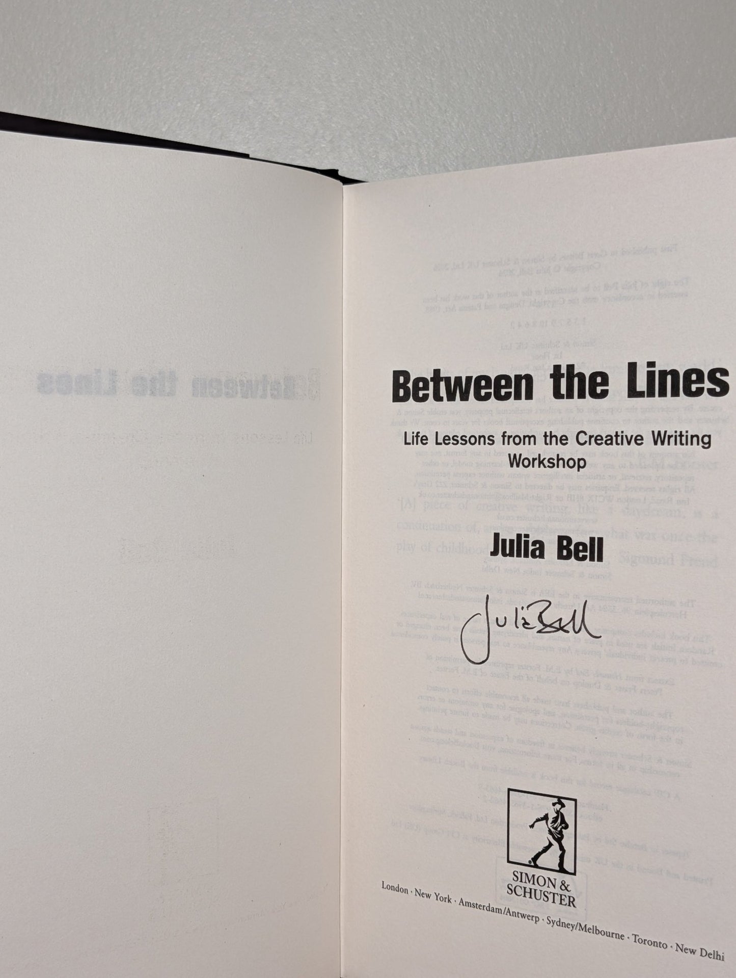 Between the Lines by Julia Bell (Signed First Edition) - Fialta Books