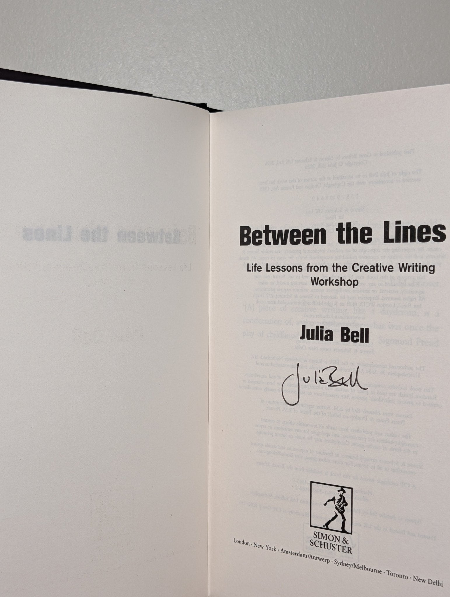 Between the Lines by Julia Bell (Signed First Edition) - Fialta Books