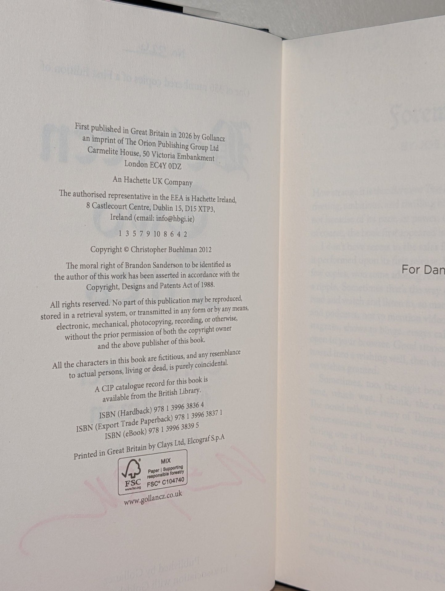 Between Two Fires by Christopher Buehlman (Signed Numbered Edition with sprayed edges) - Fialta Books