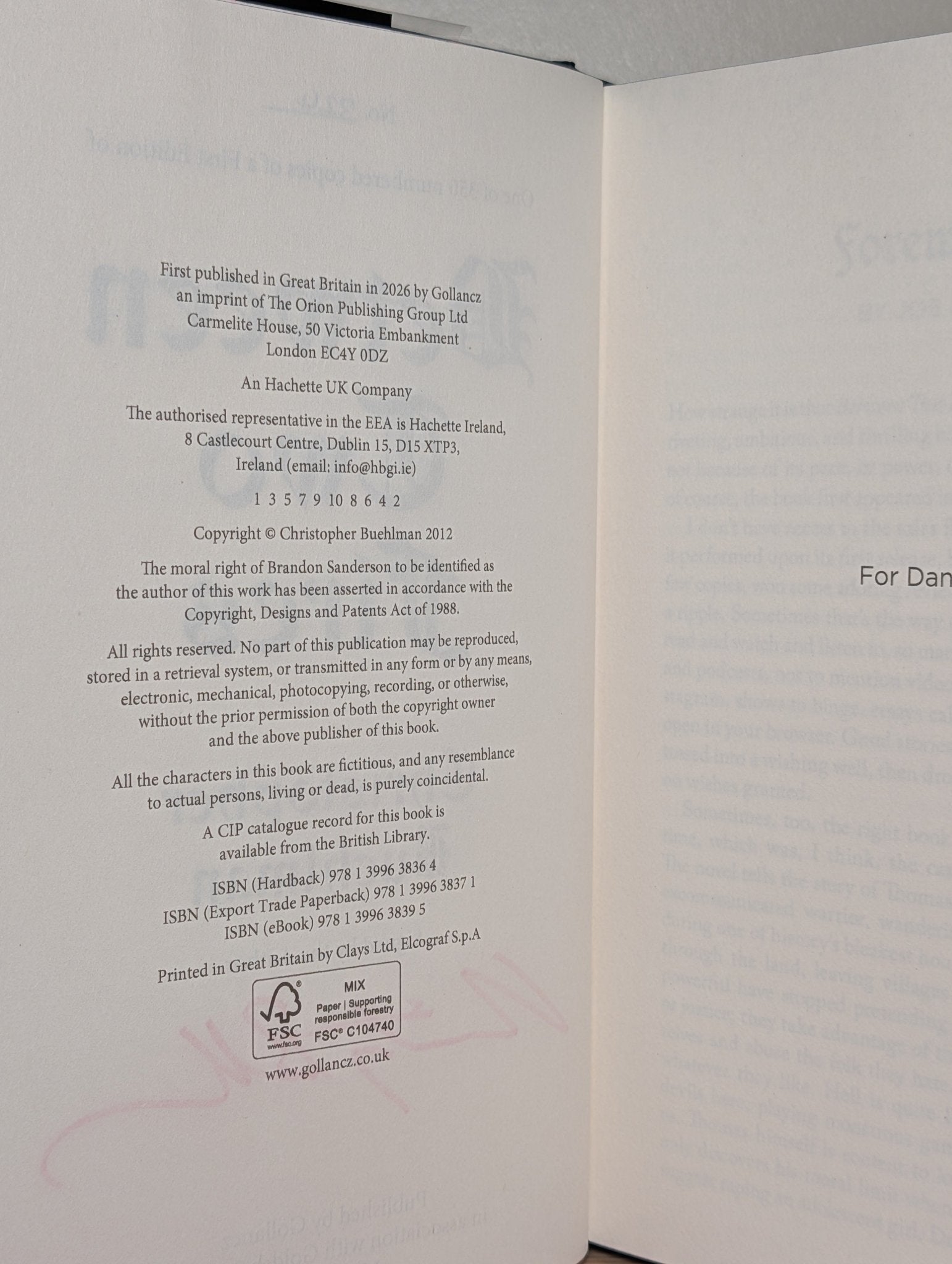 Between Two Fires by Christopher Buehlman (Signed Numbered Edition with sprayed edges) - Fialta Books