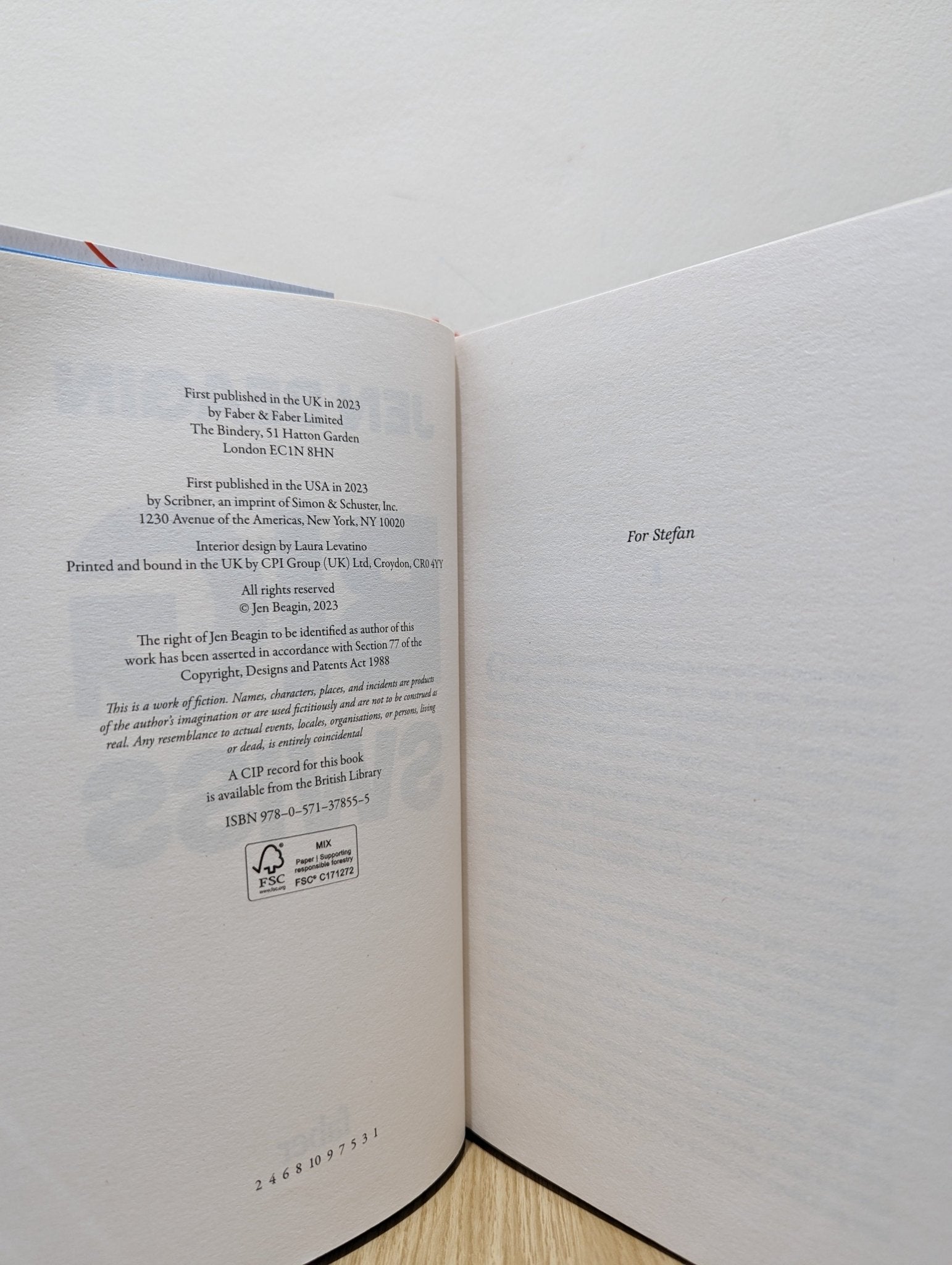 Big Swiss by Jen Beagin (Signed First Edition with sprayed edges) - Fialta Books