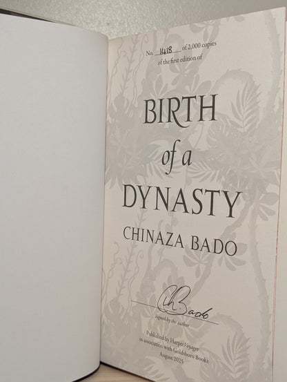 Birth of a Dynasty by Chinaza Bado (Signed Numbered First Edition with sprayed edges) - Fialta Books