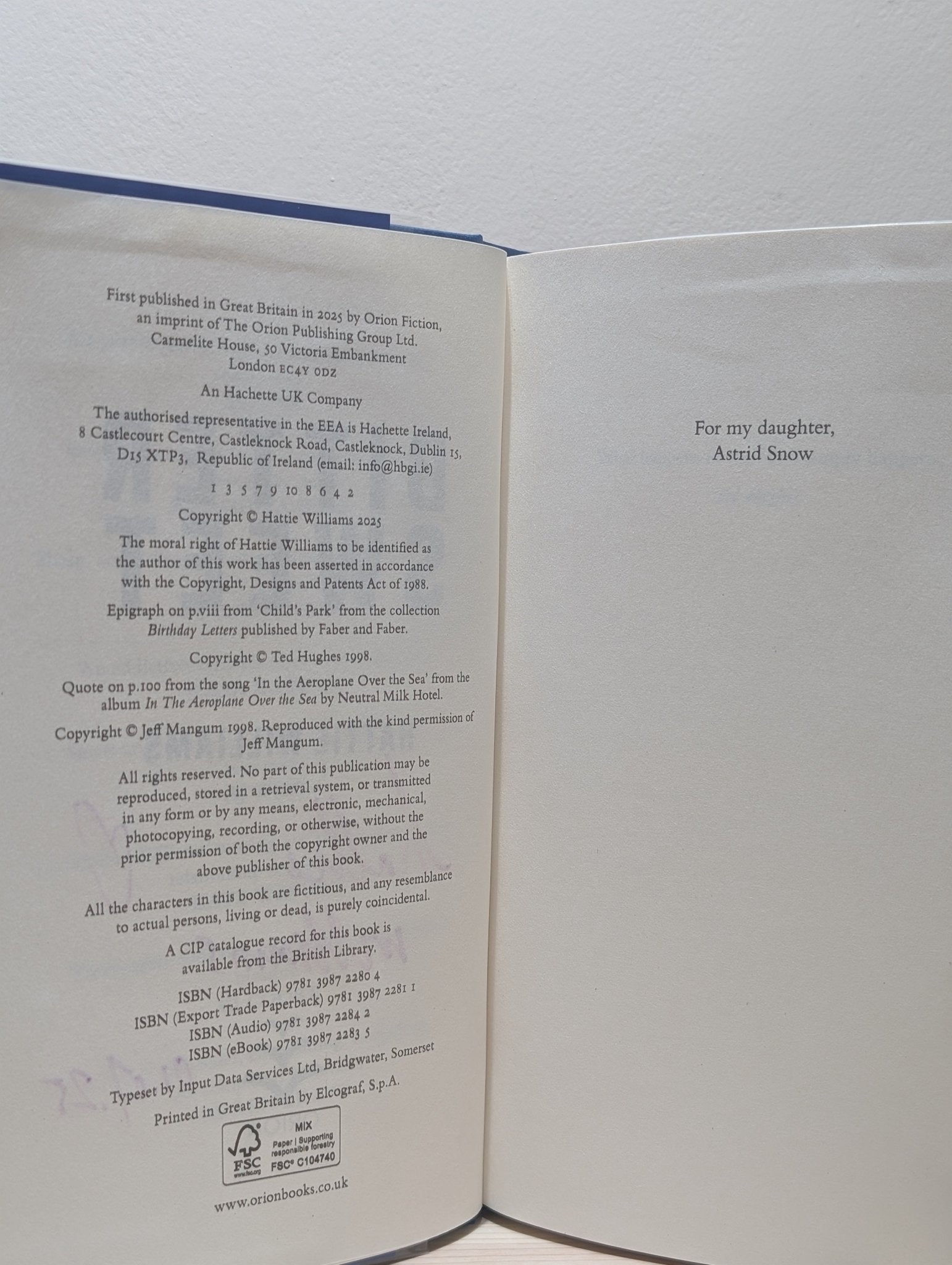 Bitter Sweet by Hattie Williams (Signed Dated First Edition) - Fialta Books