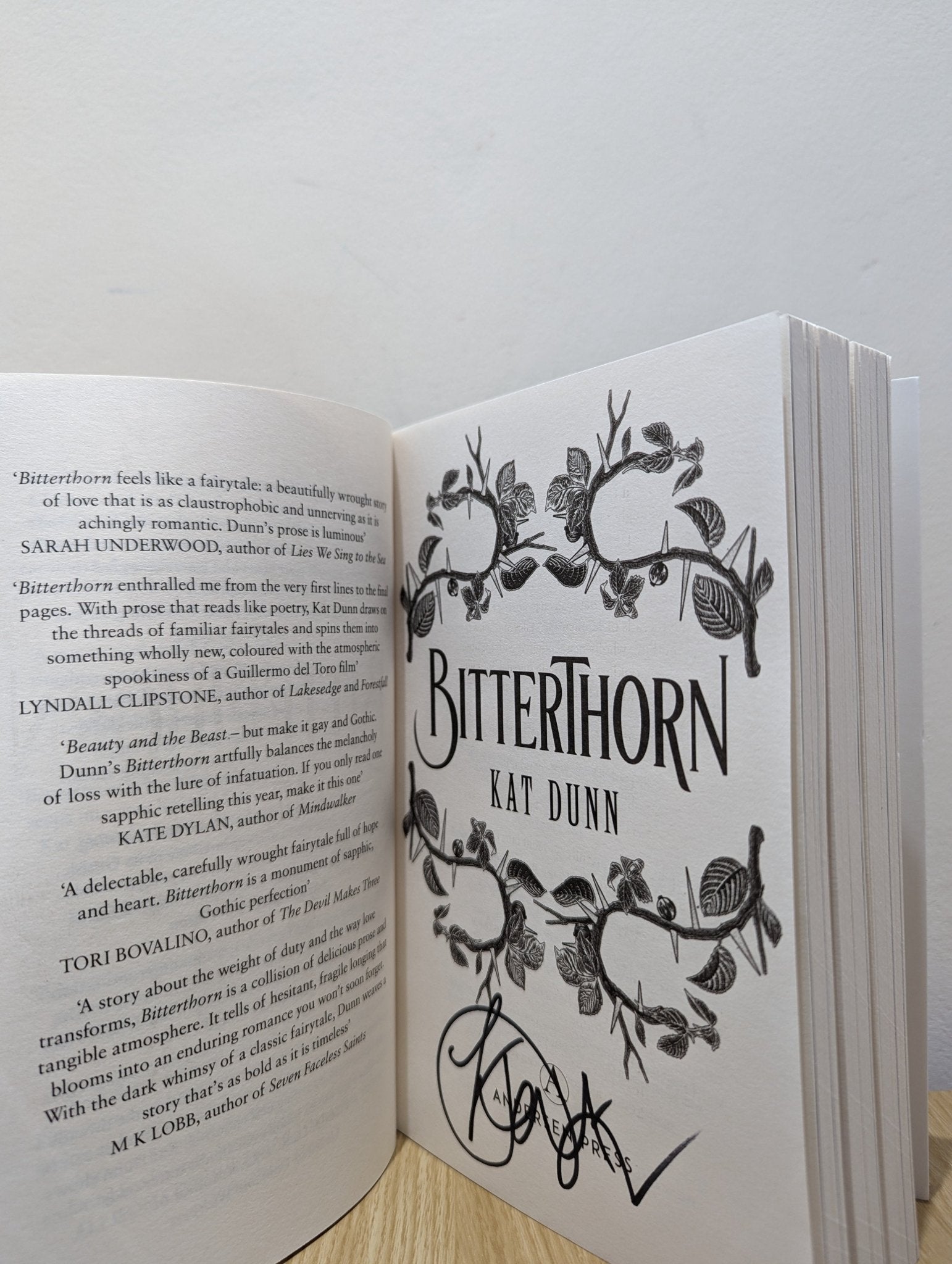 Bitterthorn by Kat Dunn (Signed First Edition) - Fialta Books