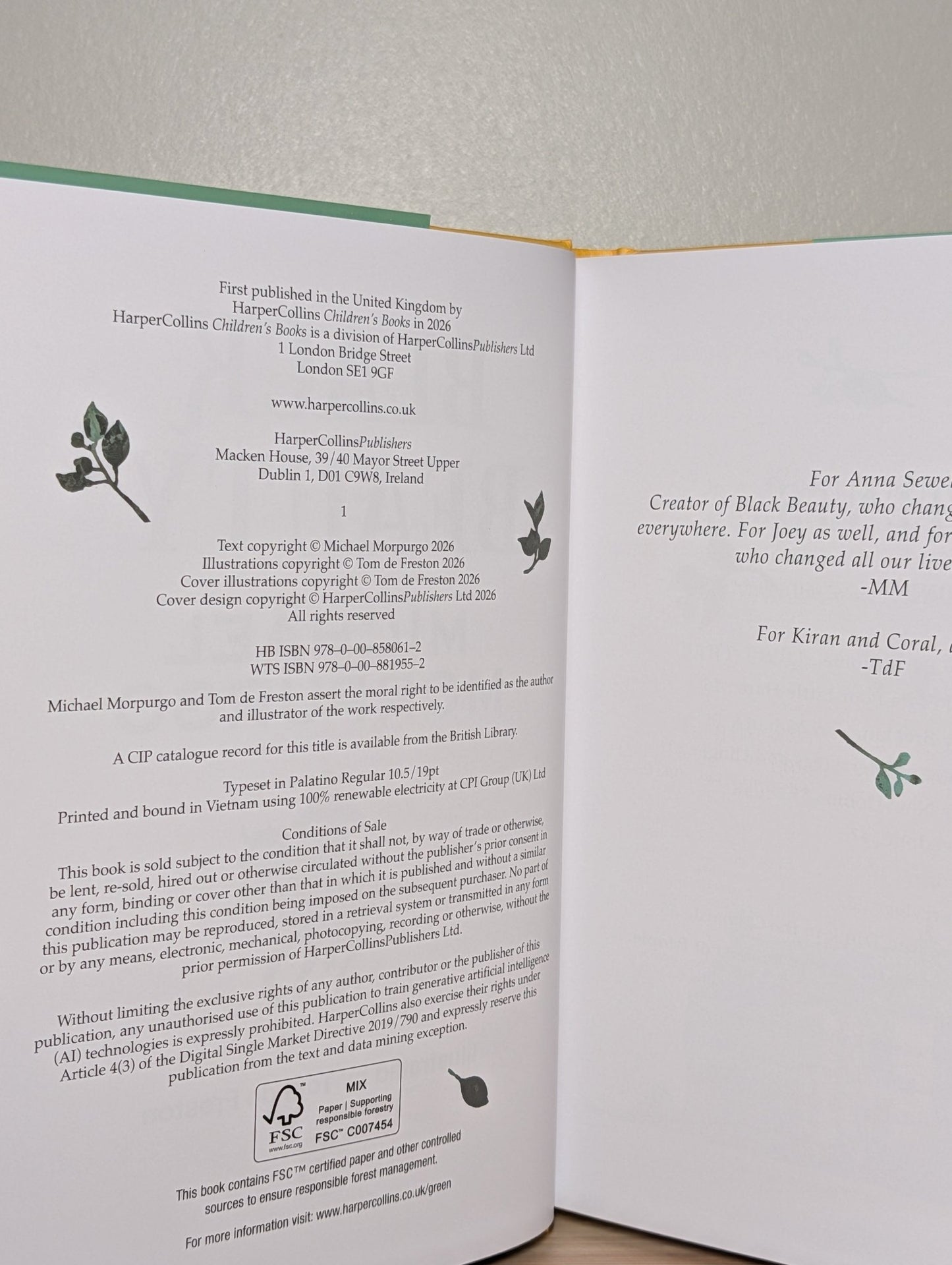 Black Beauty by Michael Morpurgo (Signed First Edition) - Fialta Books