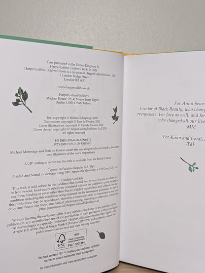 Black Beauty by Michael Morpurgo (Signed First Edition) - Fialta Books