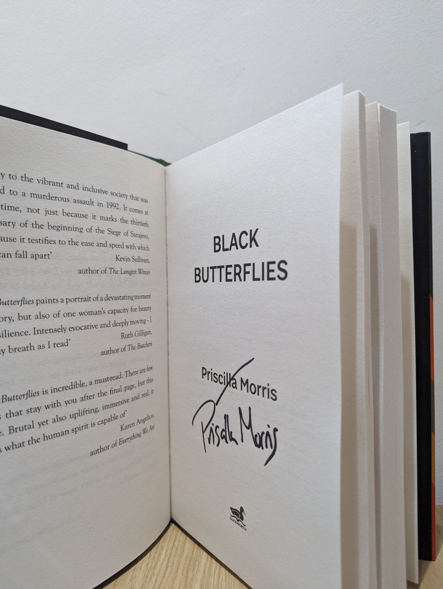 Black Butterflies by Priscilla Morris (Signed First Edition) - Fialta Books