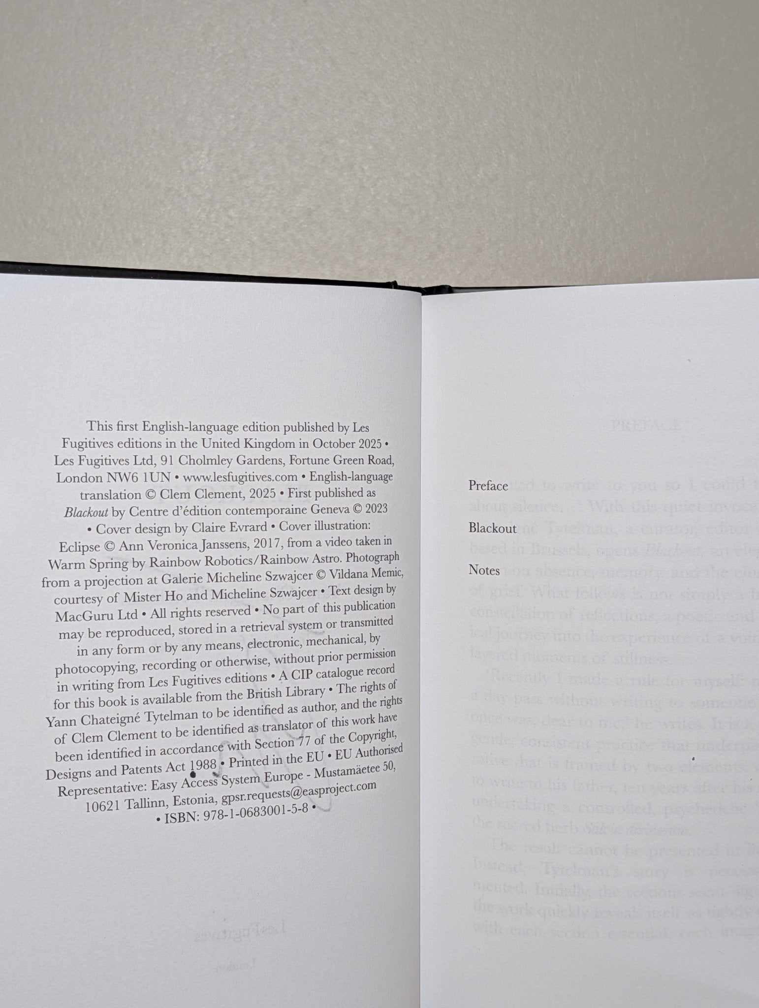 Blackout by Yann Chateigne Tytelman (Signed First Edition) - Fialta Books