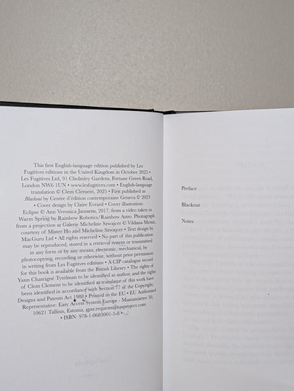Blackout by Yann Chateigne Tytelman (Signed First Edition) - Fialta Books