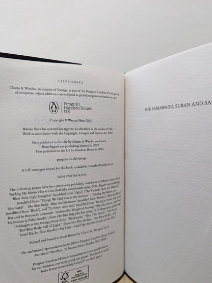 Bless the Daughter Raised by a Voice in Her Head by Warsan Shire (Signed First Edition) - Fialta Books