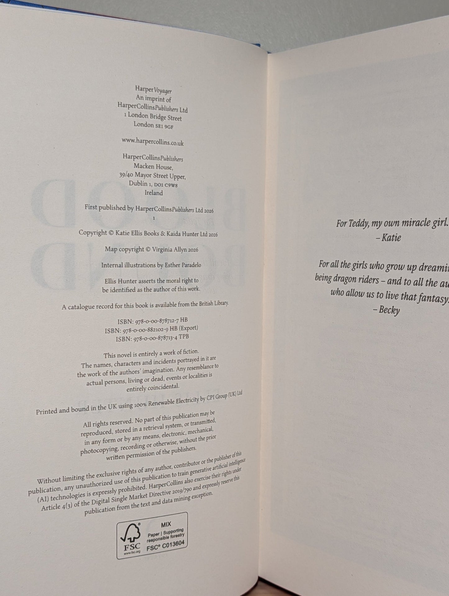 Blood Bound by Ellis Hunter (Signed First Edition with sprayed edges) - Fialta Books