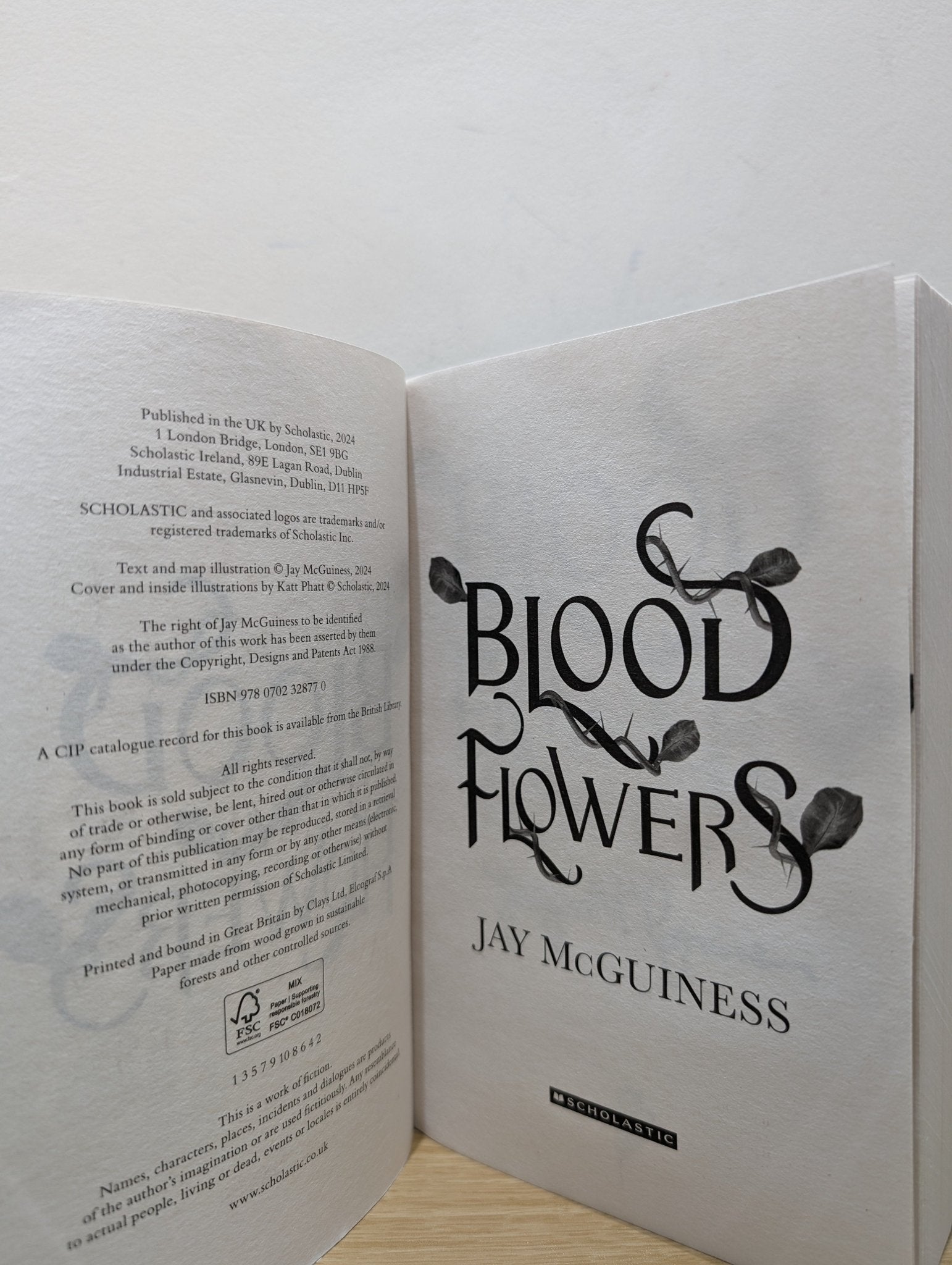 Blood Flowers by Jay McGuiness (Signed First Edition) - Fialta Books