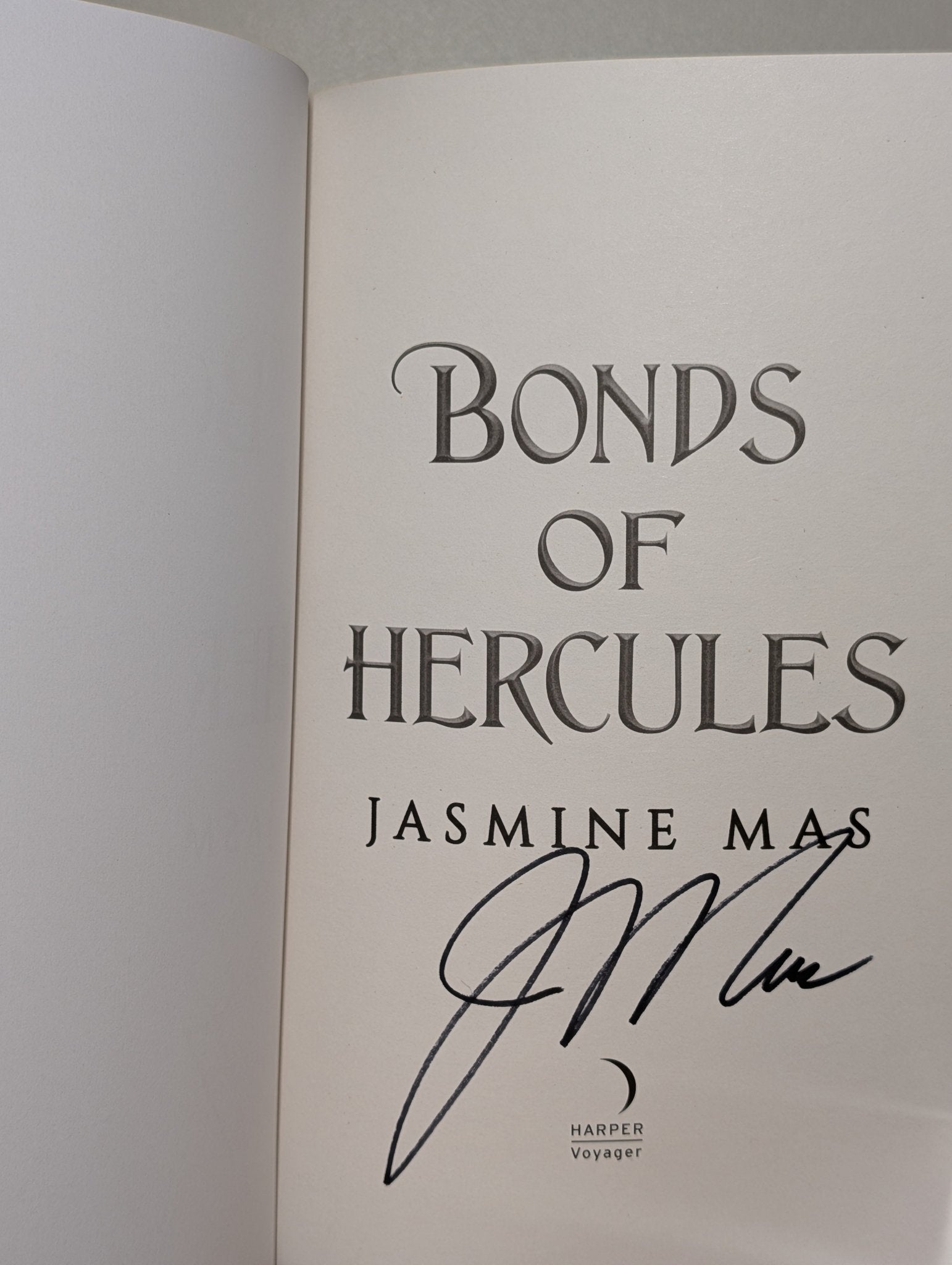 Blood of Hercules; Bonds of Hercules by Jasmine Mas (Signed with sprayed edges) - Fialta Books