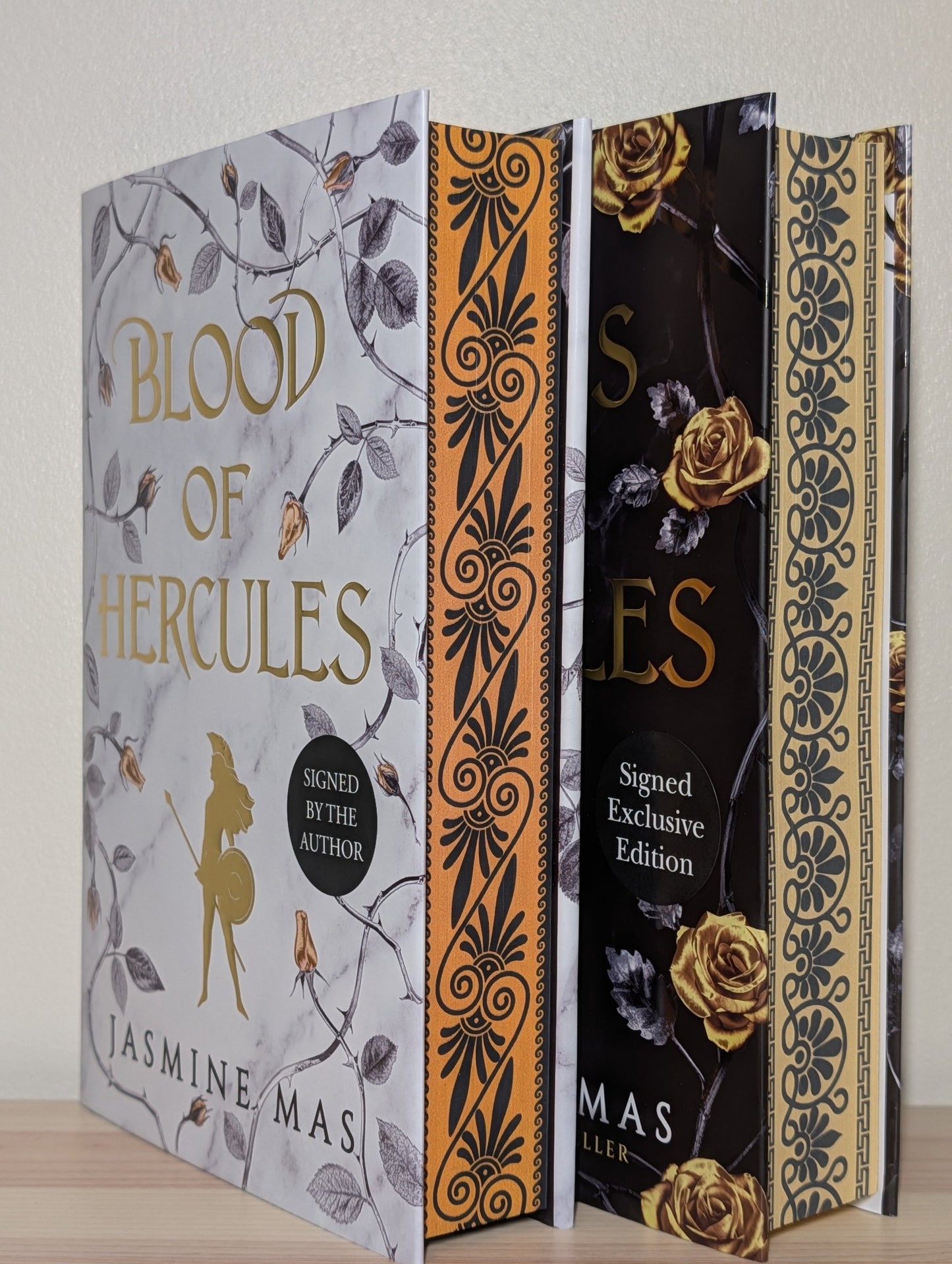 Blood of Hercules; Bonds of Hercules by Jasmine Mas (Signed with sprayed edges) - Fialta Books