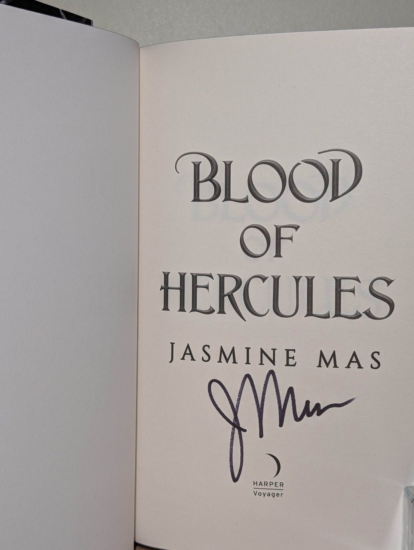Blood of Hercules; Bonds of Hercules by Jasmine Mas (Signed with sprayed edges) - Fialta Books