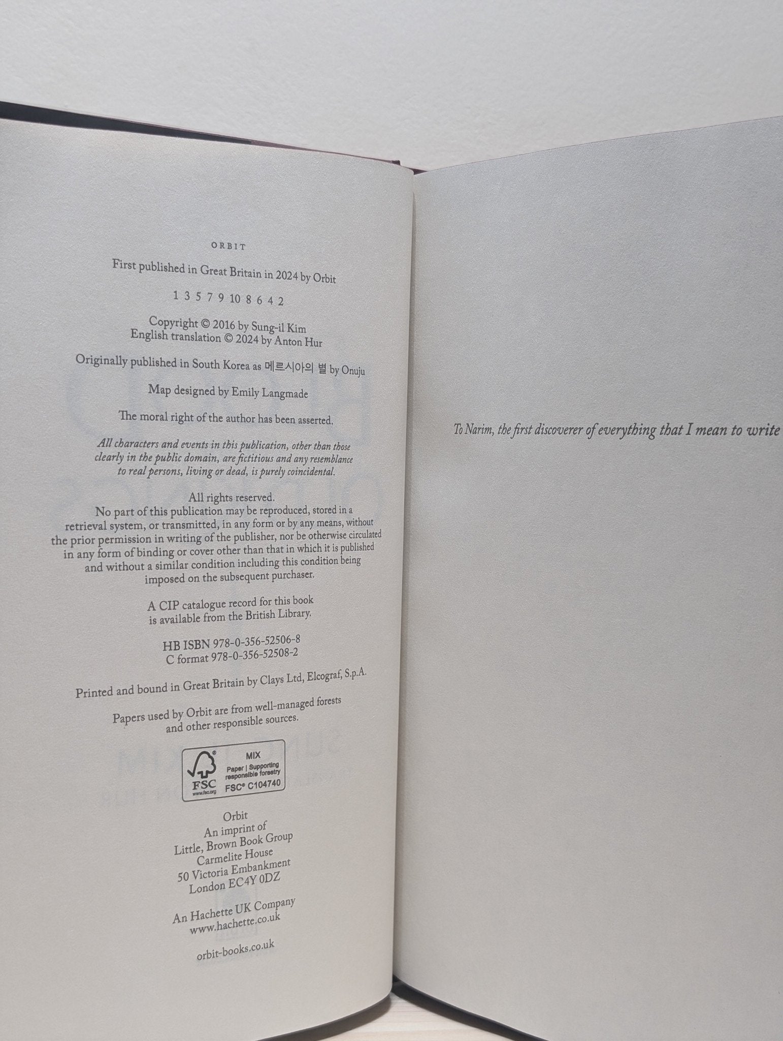 Blood of the Old Kings by Sung - il Kim (Signed Numbered First Edition with sprayed edges) - Fialta Books