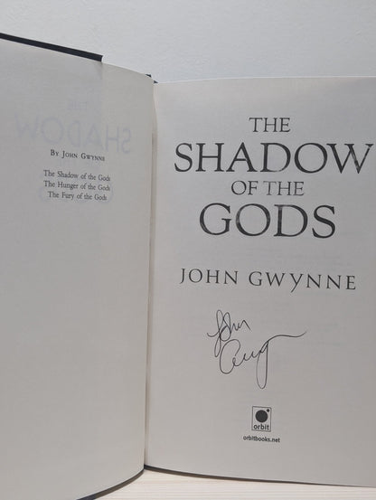 Bloodsworn Saga: Shadow of the Gods; Hunger of the Gods; Fury of the Gods by John Gwynne (Signed Set) - Fialta Books