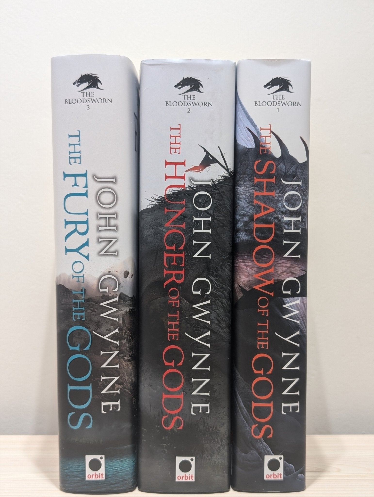 Bloodsworn Saga: Shadow of the Gods; Hunger of the Gods; Fury of the Gods by John Gwynne (Signed Set) - Fialta Books