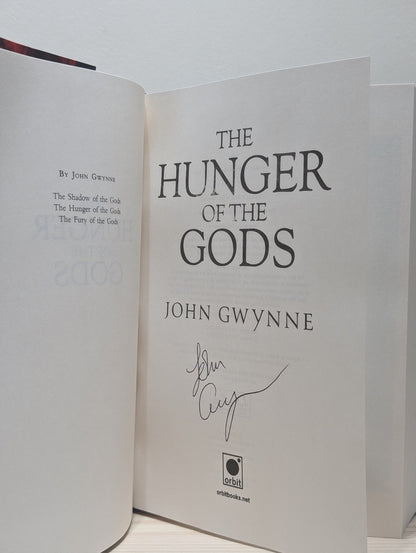 Bloodsworn Saga: Shadow of the Gods; Hunger of the Gods; Fury of the Gods by John Gwynne (Signed Set) - Fialta Books