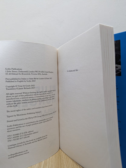 Blue Hunger by Viola Di Grado (Signed First Edition) - Fialta Books