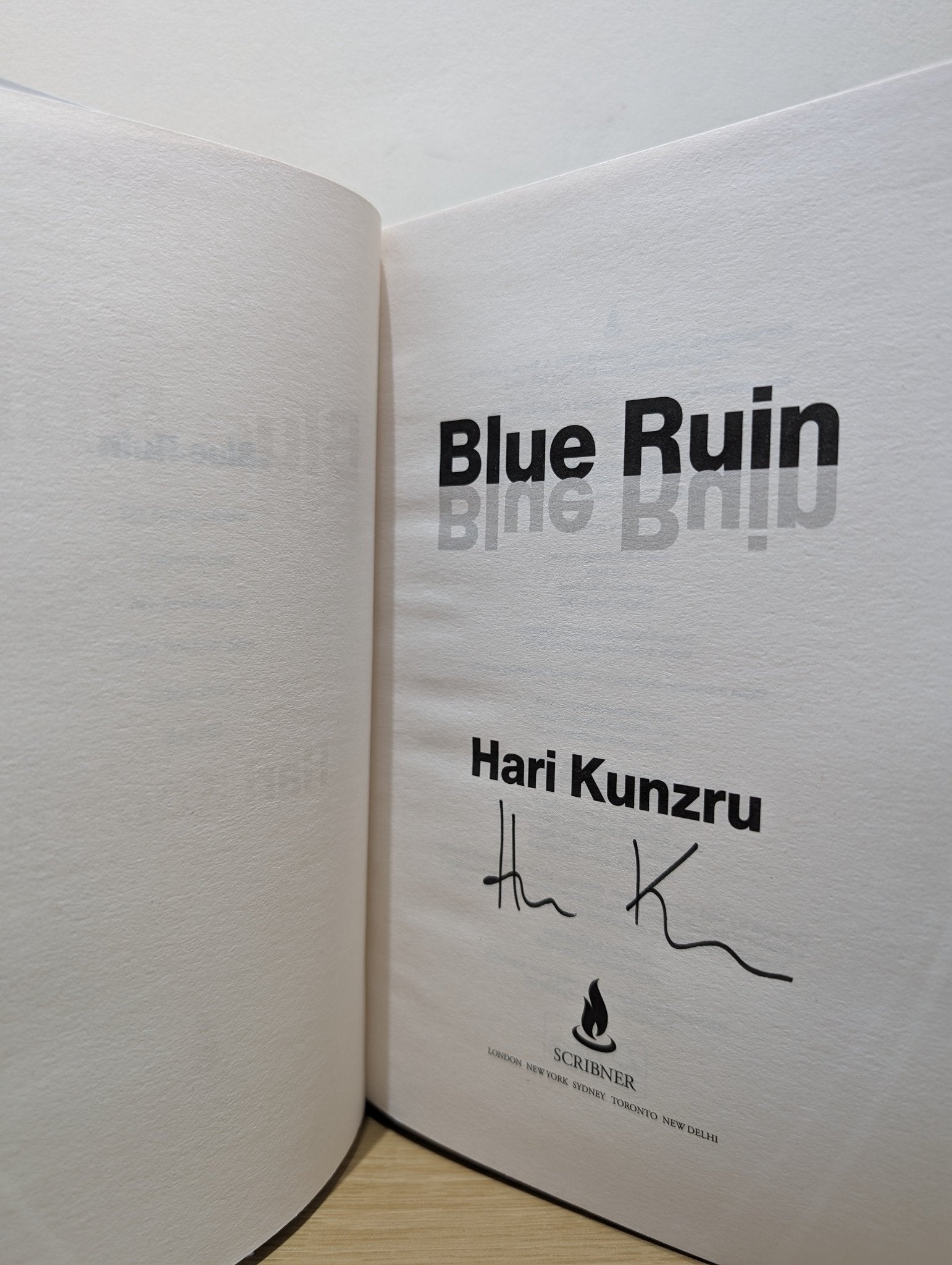 Blue Ruin by Hari Kunzru (Signed First Edition) - Fialta Books
