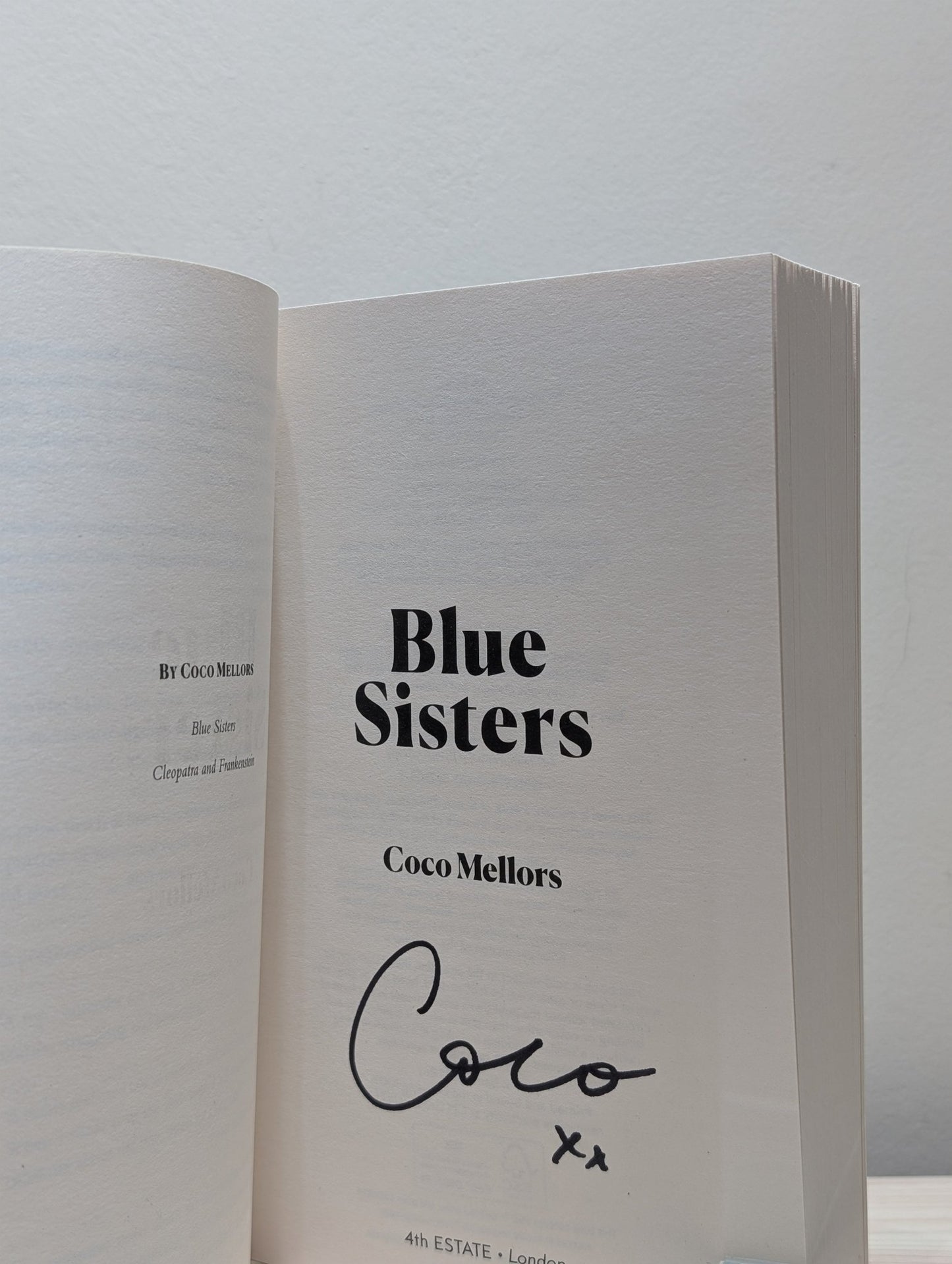 Blue Sisters by Coco Mellors (Signed First Paperback Edition) - Fialta Books