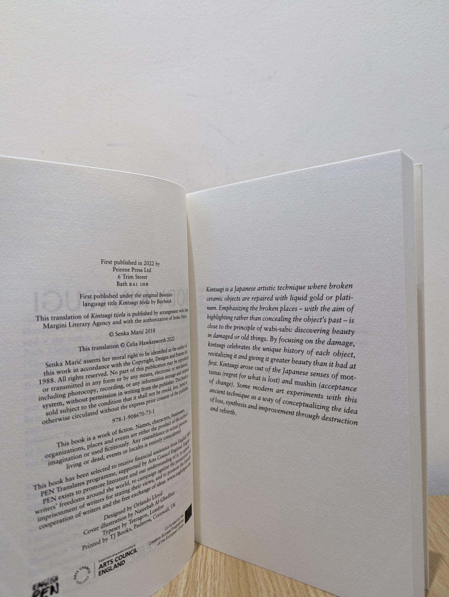 Body Kintsugi by Maric Senka (Signed First Edition) - Fialta Books