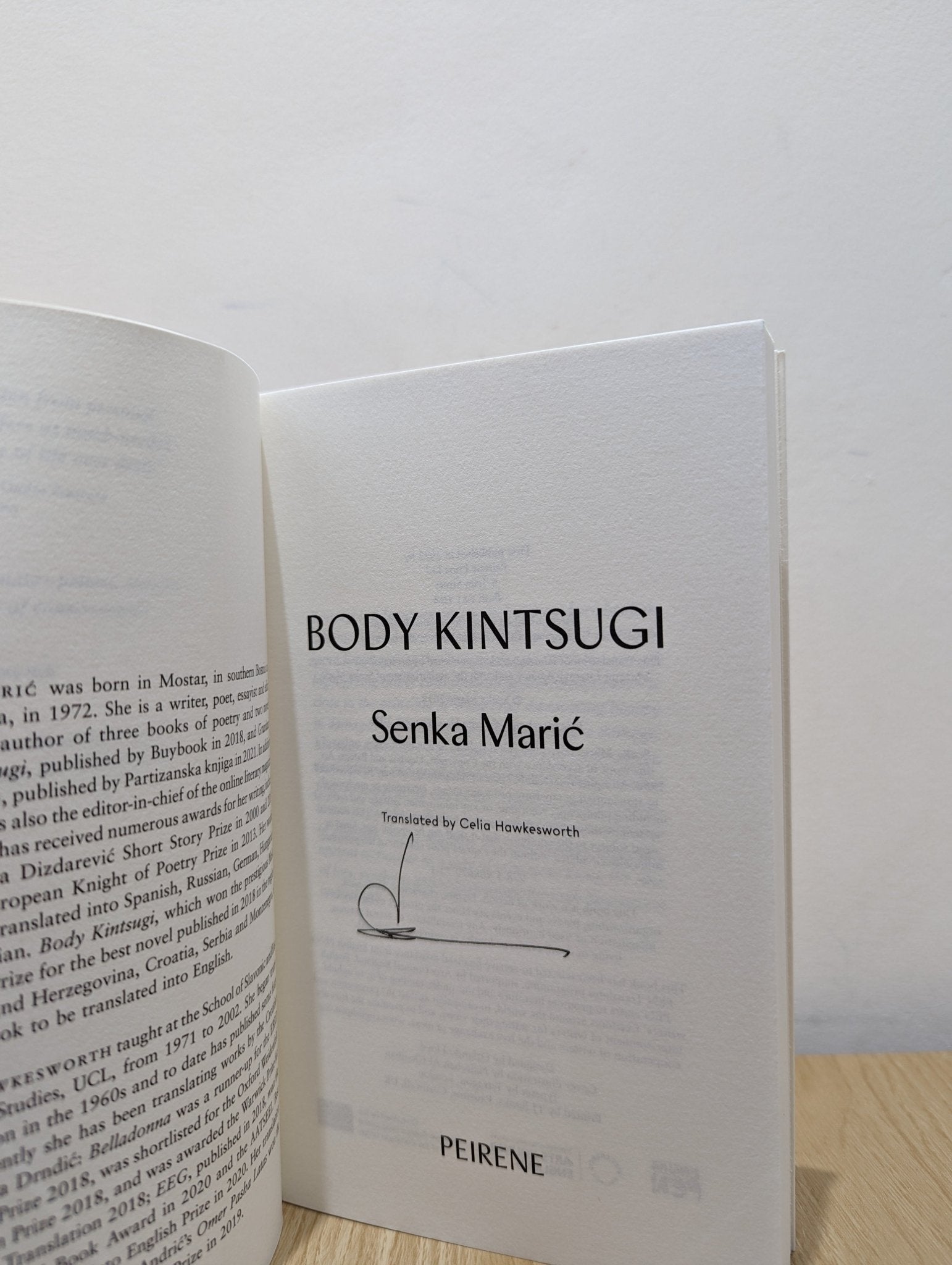 Body Kintsugi by Maric Senka (Signed First Edition) - Fialta Books