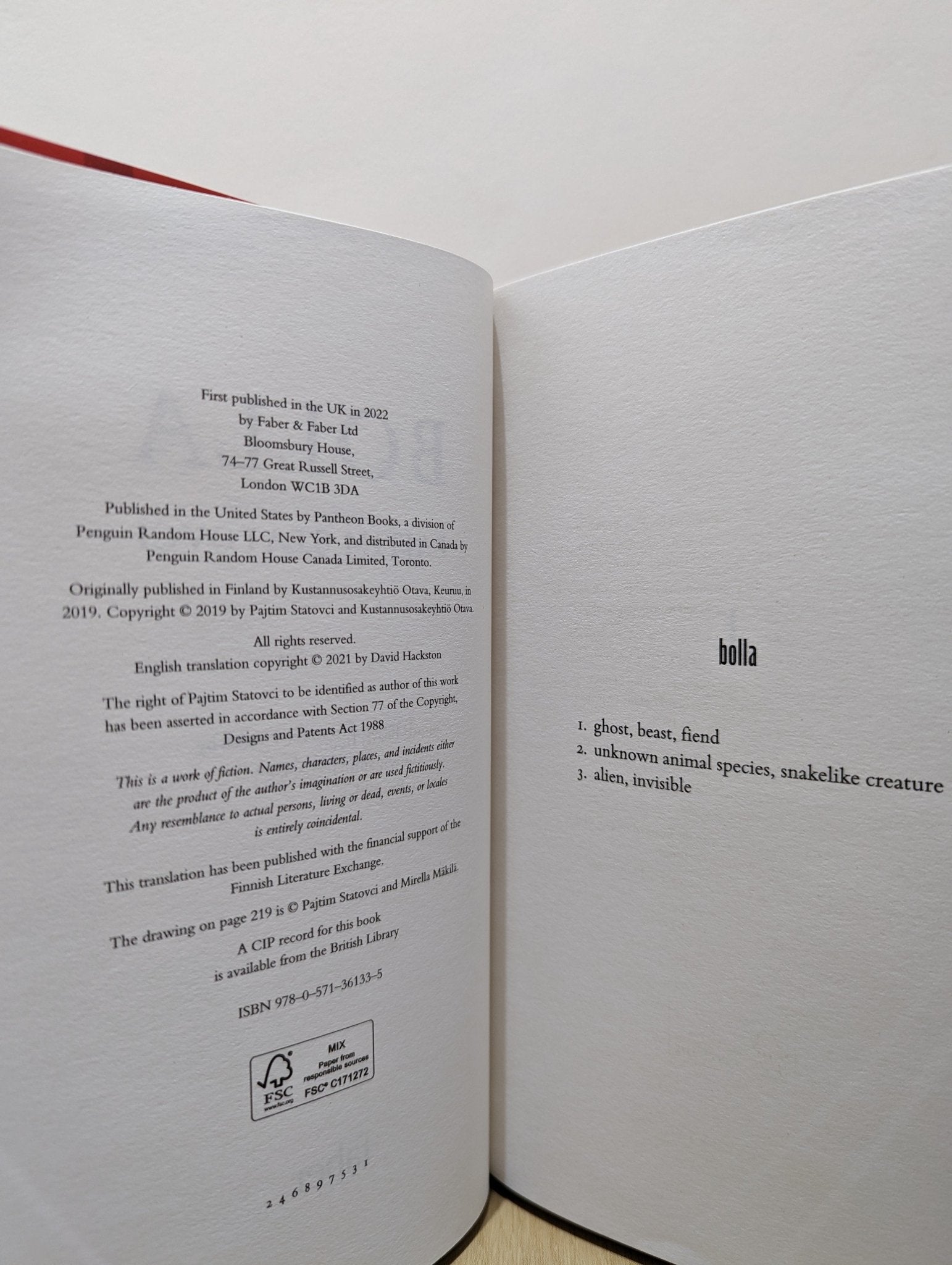 Bolla by Pajtim Statovci (Signed First Edition) - Fialta Books