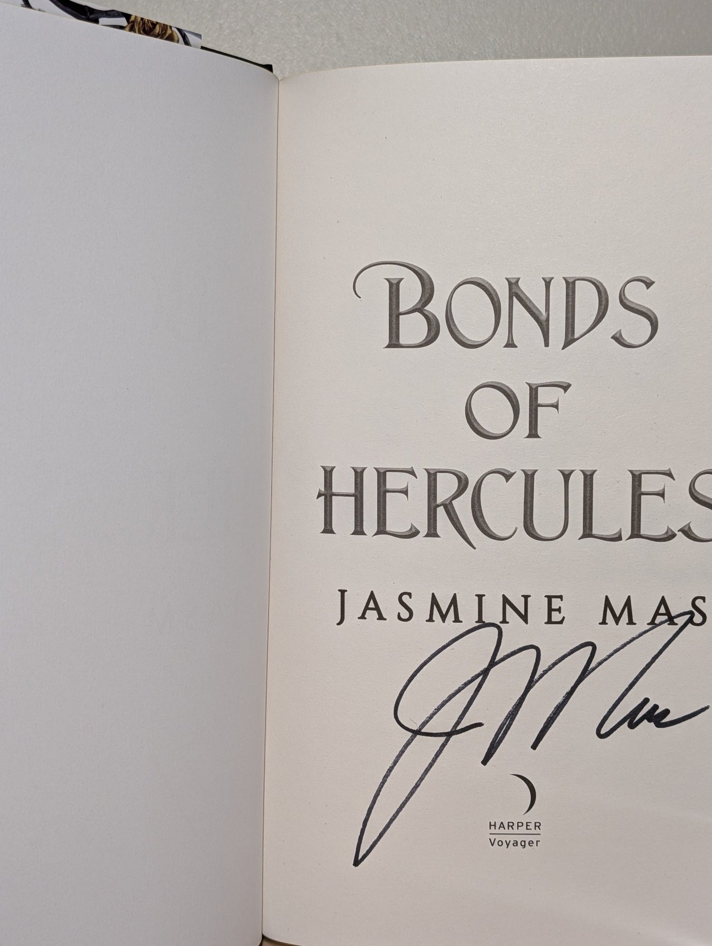 Bonds of Hercules by Jasmine Mas (Signed First Edition with sprayed edges) - Fialta Books