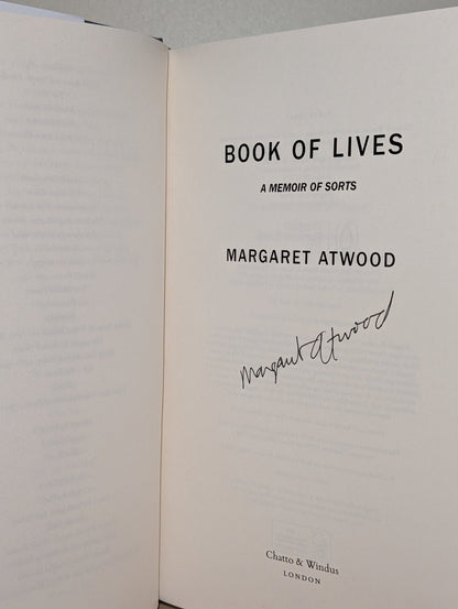 Book of Lives by Margaret Atwood (Signed First Edition) - Fialta Books