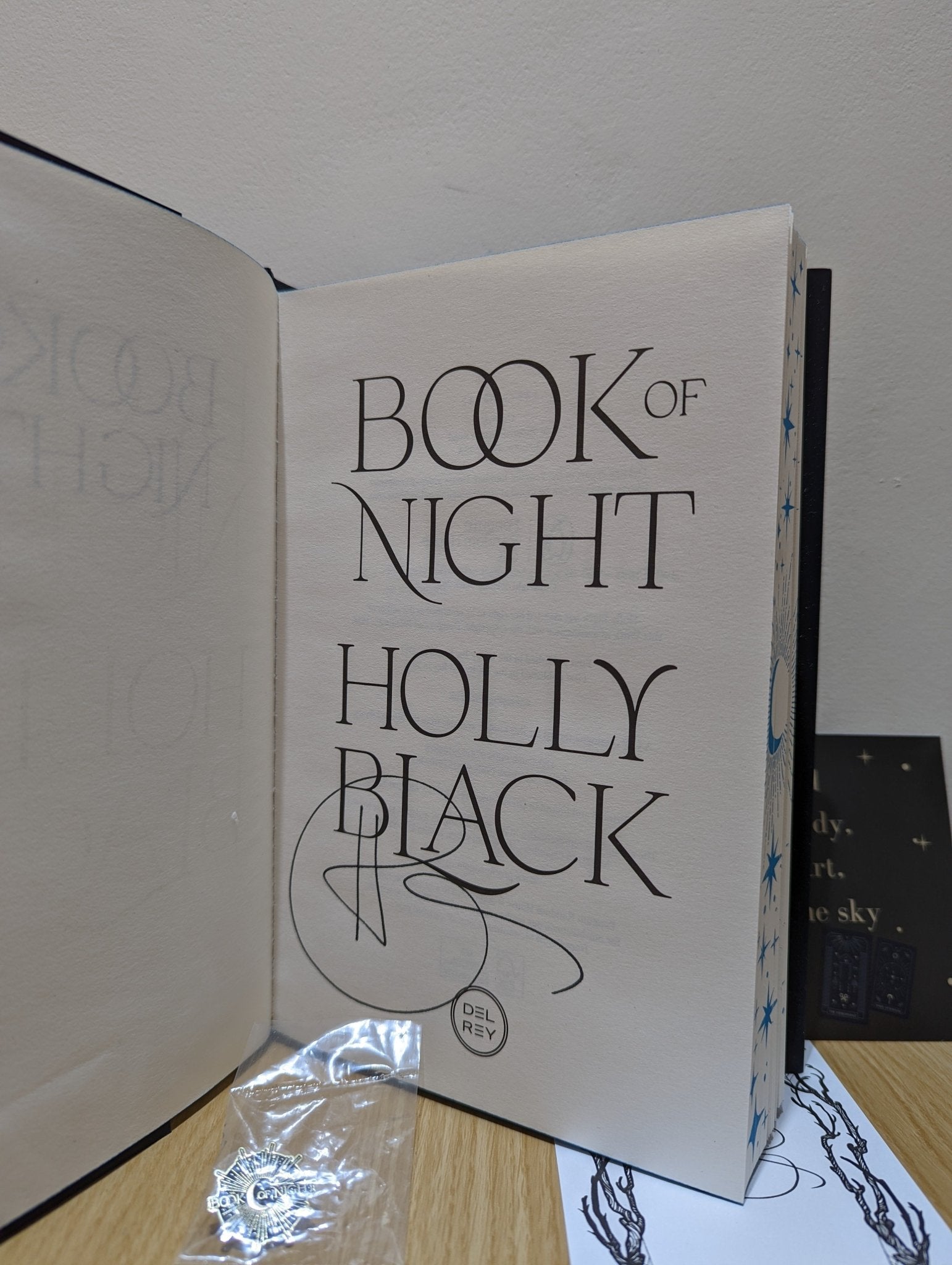 Book of Night by Holly Black (Signed First Edition with items) - Fialta Books